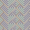 Printed Half Panama GIORGIO Ecru / Blue